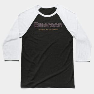 Emerson Grunge Text Baseball T-Shirt